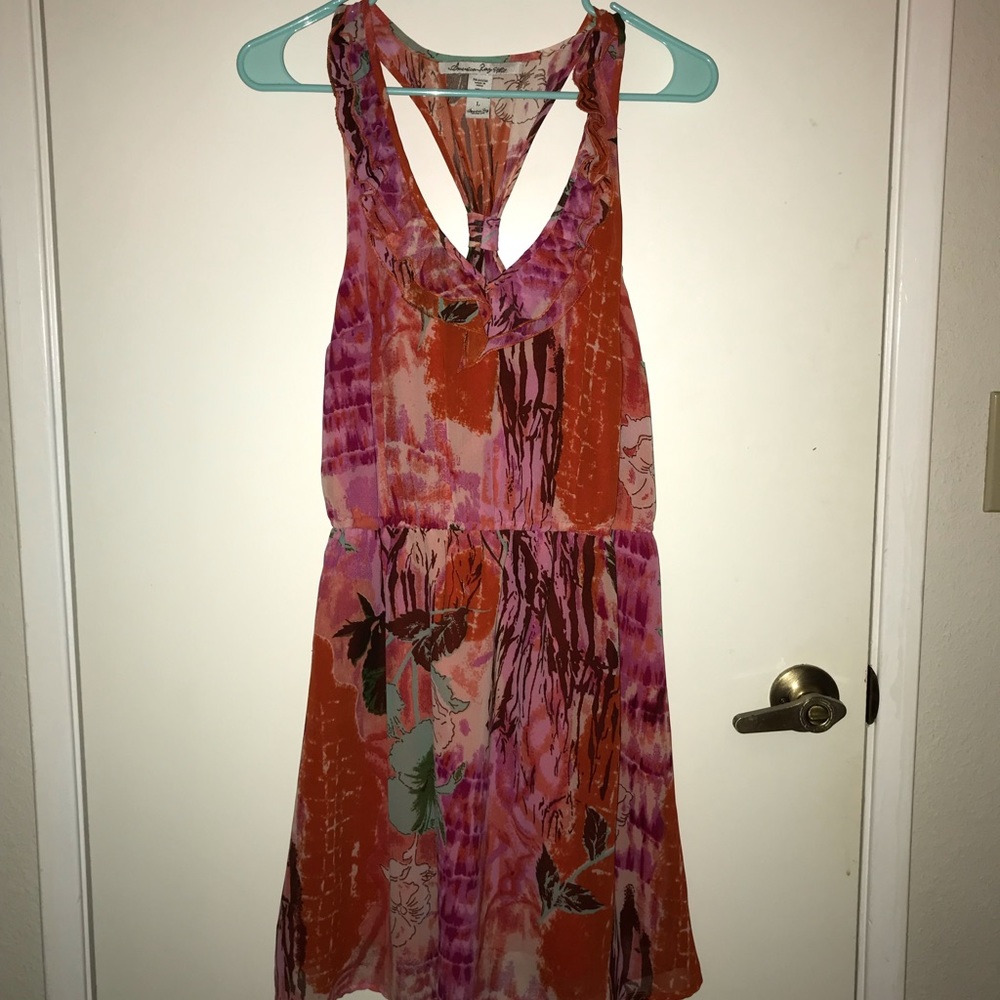 Abstract floral American Rag sun dress - Size L